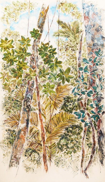 Artwork by Gerardo Ramirez, Tropical Forest