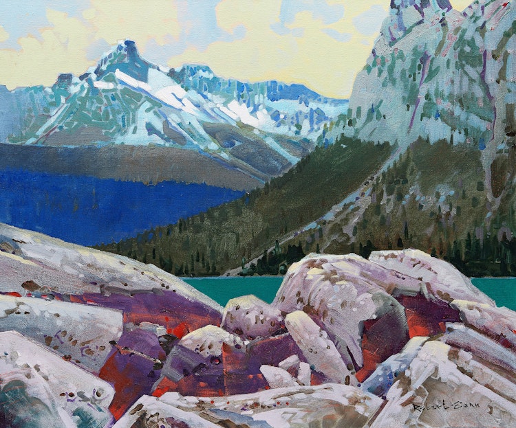 Artwork by Robert Genn,  Cathedral Pattern, Yoho Park, B.C. 