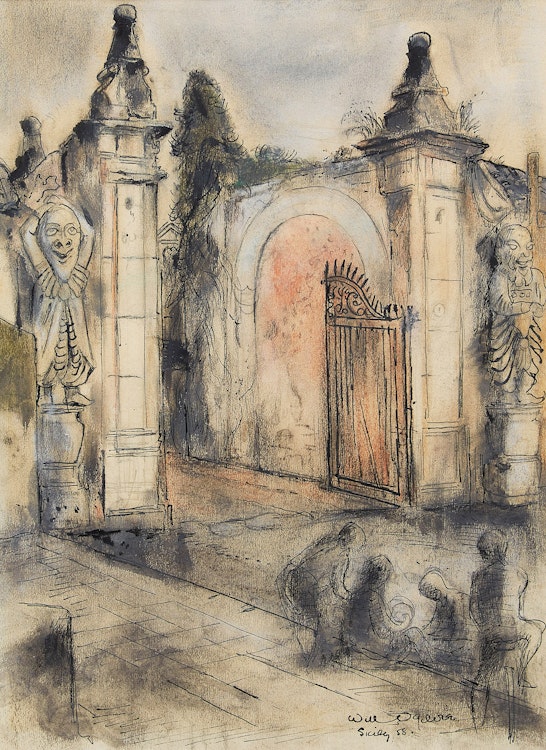 Artwork by William Abernethy Ogilvie, Sicily