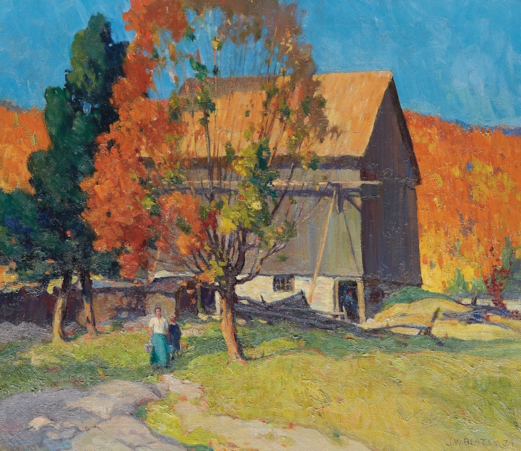 Artwork by John William Beatty, Three Mile Lake, near Burk’s Falls