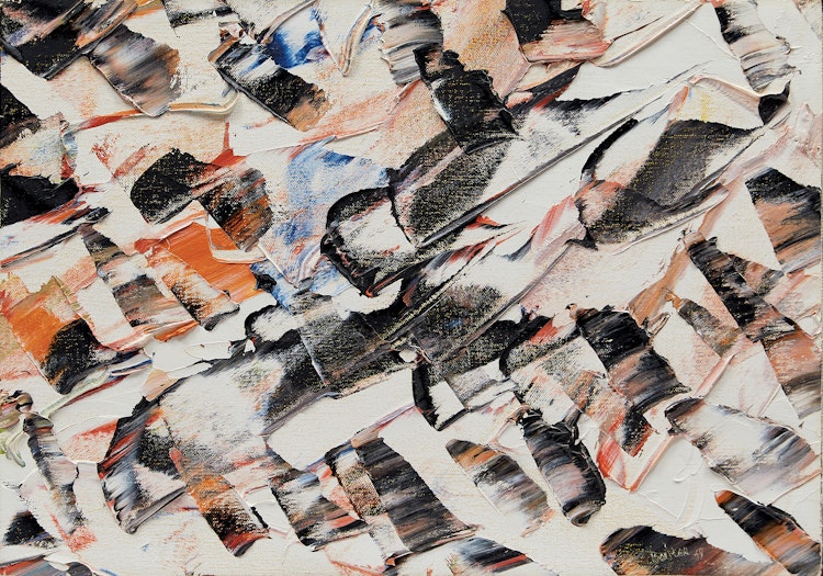 Artwork by Christian Marcel Barbeau, Dents de sable à cran d’acier / le langage des sources