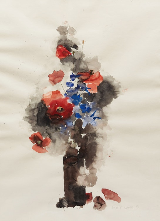 Artwork by Molly Lamb Bobak,  Poppies