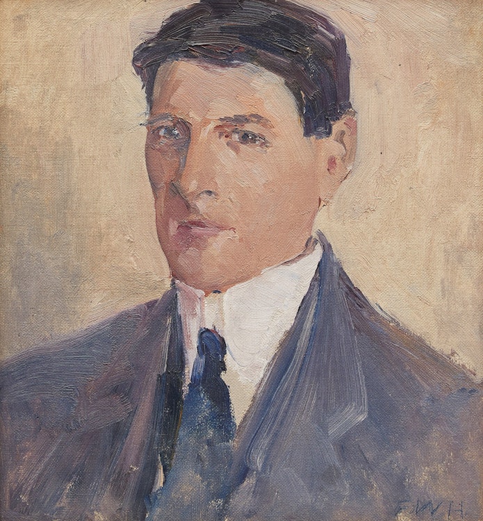 Artwork by Frederick William Hutchison,  Self Portrait