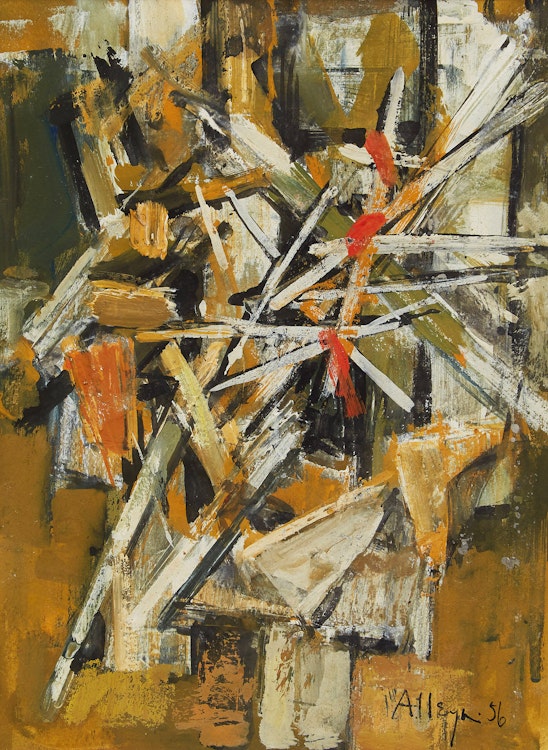 Artwork by Edmund Alleyn, Abstract Composition