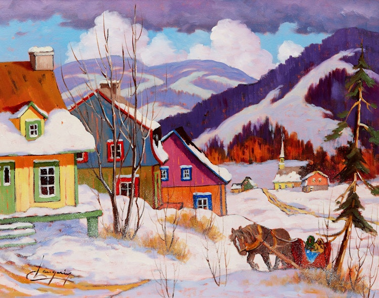 Artwork by Claude Langevin, De retour