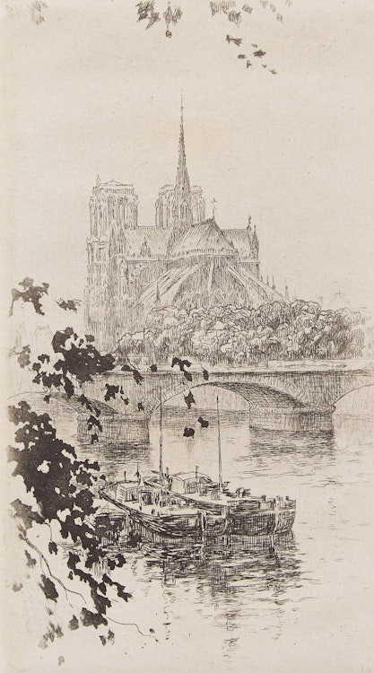 Artwork by Henri Le Richy, Notre Dame de Paris