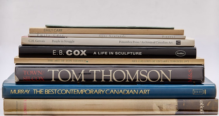 Artwork by  Books and Reference,  Nine Canadian Art Books