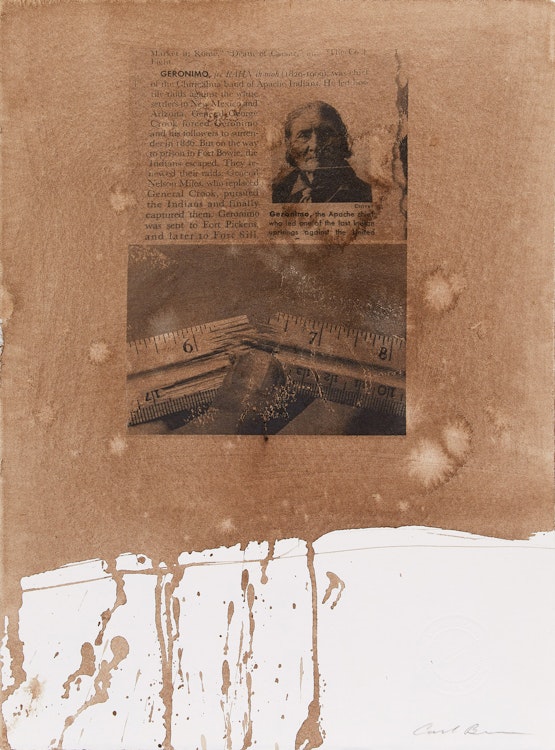 Artwork by Carl Beam, Geronimo