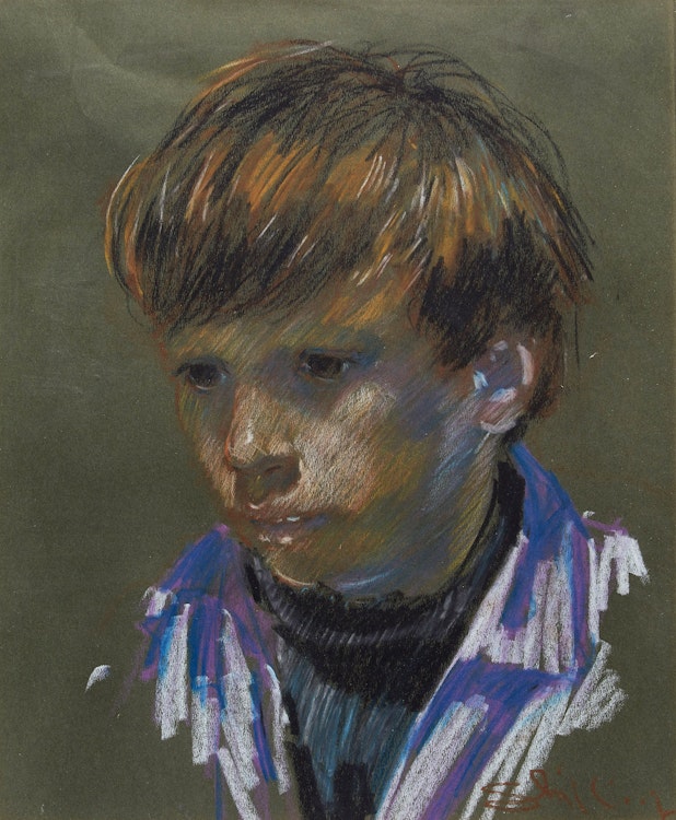 Artwork by Arthur Shilling, Portrait of a Young Boy