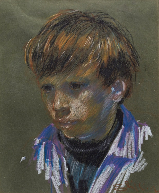 Artwork by Arthur Shilling,  Portrait of a Young Boy 