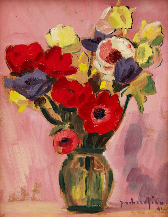 Artwork by Paul-Vanier Beaulieu, Still Life with Flowers