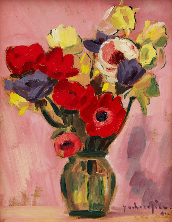 Artwork by Paul-Vanier Beaulieu,  Still Life with Flowers 