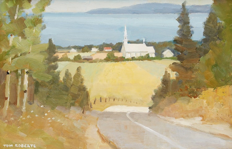 Artwork by Thomas Keith Roberts,  Road to St. André