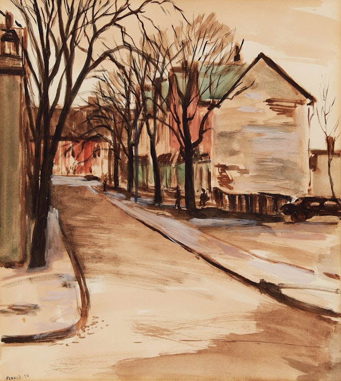 Artwork by Albert Jacques Franck, La Plante Ave from Hayter North