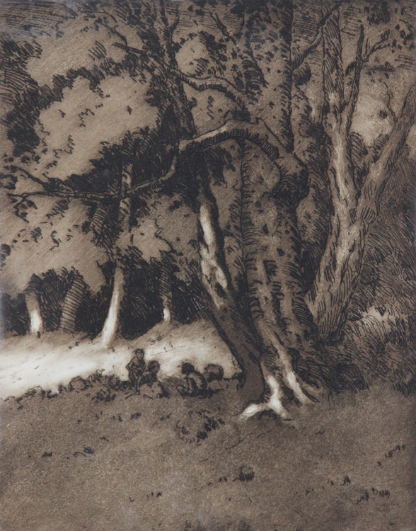 Artwork by Carl Henry von Ahrens, The Picnickers / In the Woods