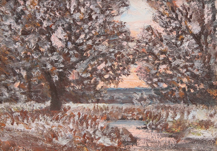 Artwork by Homer Ransford Watson, Landscape at Dusk