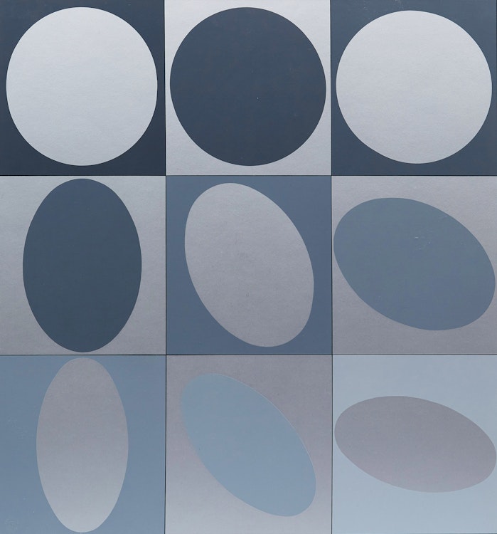 Artwork by Victor Vasarely, Rubin (from Lapidaire)
