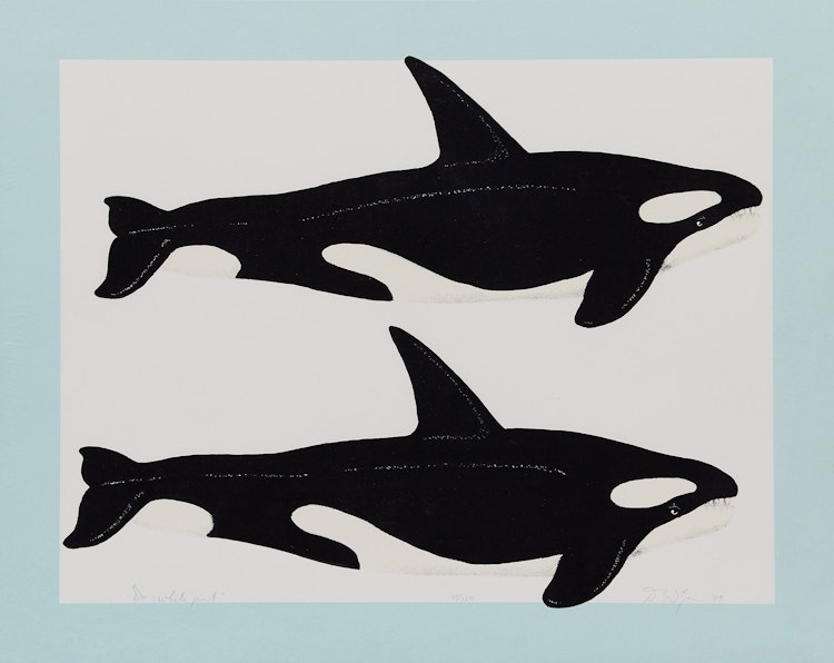 Artwork by David Thauberger,  Whale Print