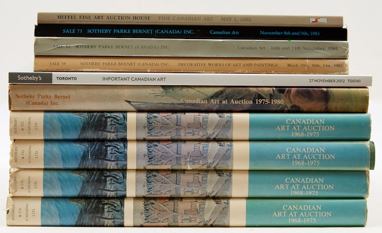 Artwork by Books and Reference, Ten Canadian Art Auction Catalogues
