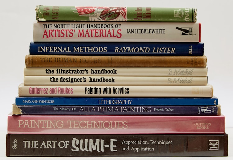 Artwork by  Books and Reference,  Eleven Artist Handbooks