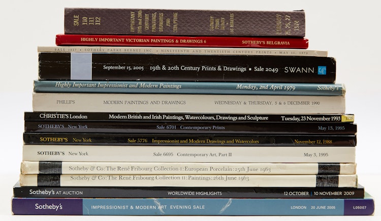 Artwork by Books and Reference, Fourteen International Art Auction Catalogues
