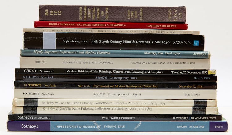 Artwork by  Books and Reference,  Fourteen International Art Auction Catalogues