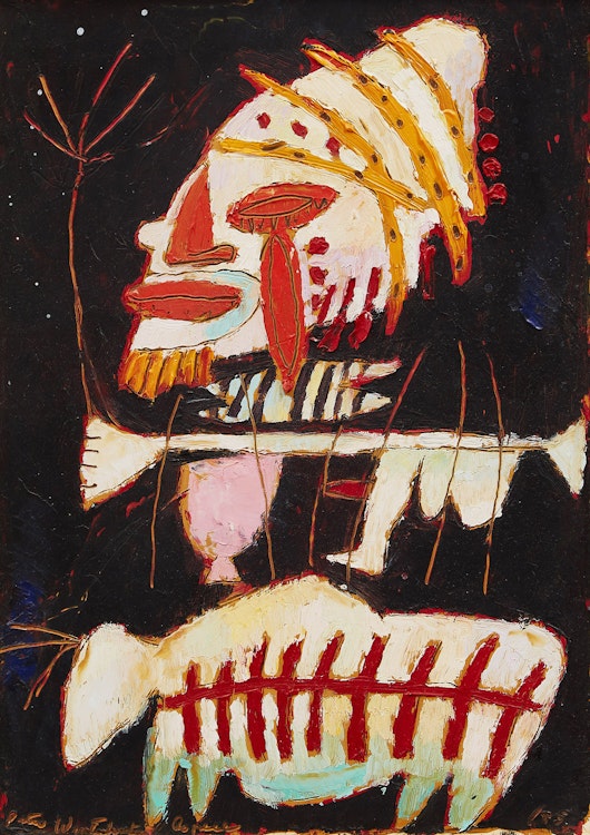 Artwork by Peter Aspell, Equestrian of the Night