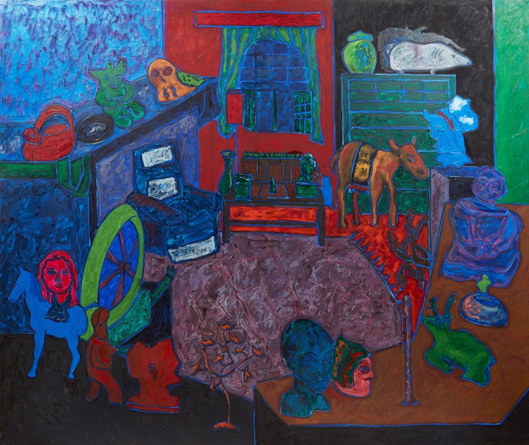 Artwork by John Godfrey, Eclectic Interior