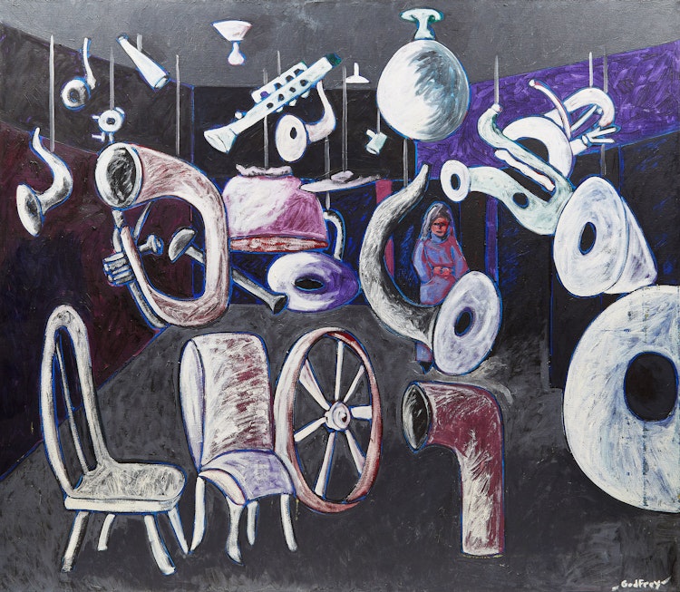 Artwork by John Godfrey, Cabinet of Curiosties