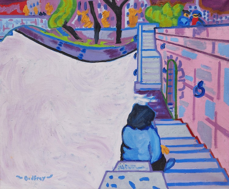 Artwork by John Godfrey, Paris