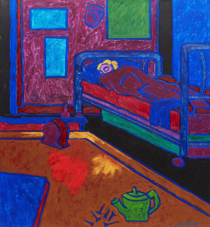 Artwork by John Godfrey, Aileen Asleep