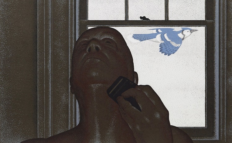 Artwork by David Alexander Colville, Artist and Blue Jay