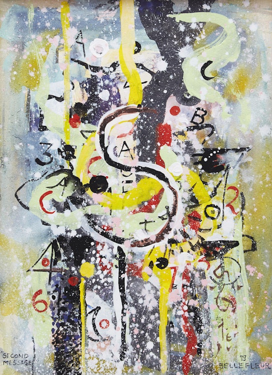 Artwork by Léon Bellefleur, Second Message