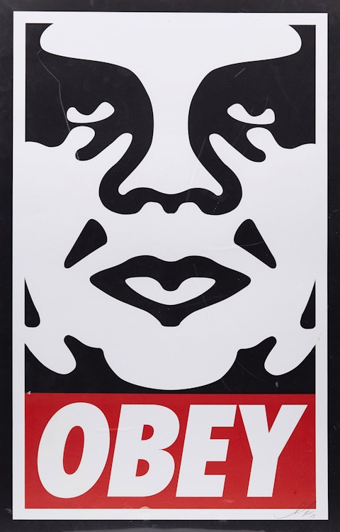 Artwork by Shepard Fairey,  Obey Giant (Face)