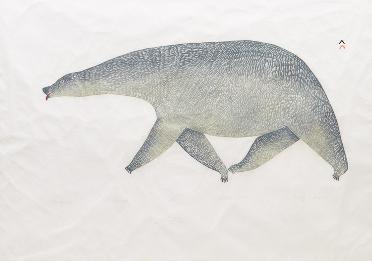 Artwork by Lucy Qinnuayuak, Nanupauja