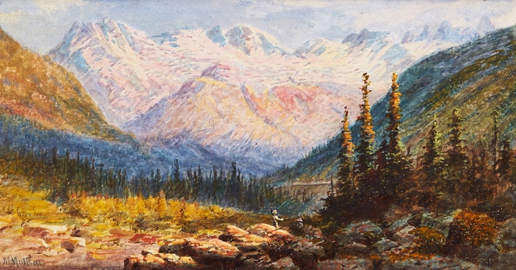 Artwork by Marmaduke Matthews,  Rogers Pass