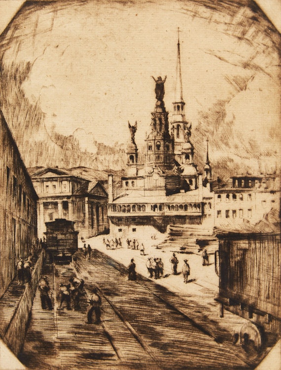 Artwork by Herbert Raine, Bonsecours, Montreal, P.Q.