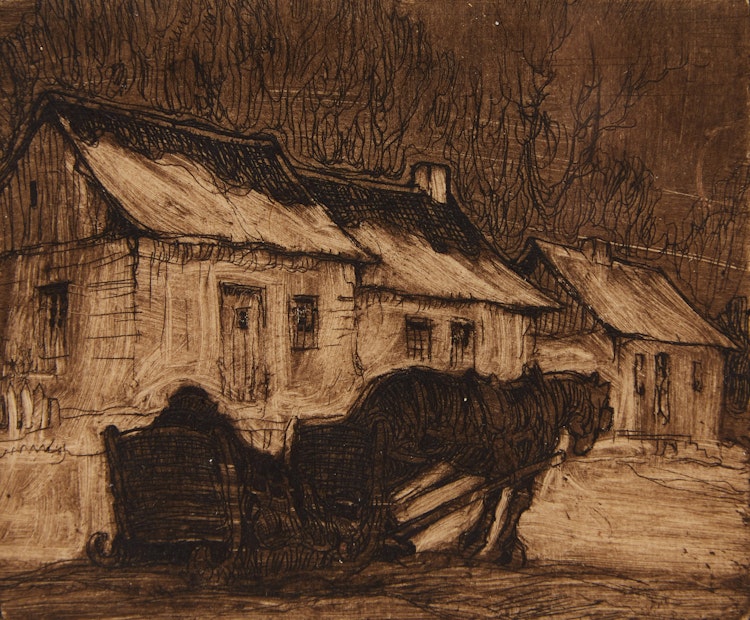 Artwork by Charles Walter Simpson, La Carriole