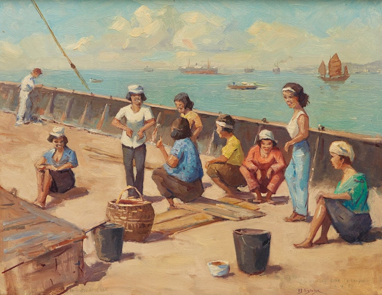 Artwork by Evert Jan Ligtelijn, Port Swatteham (Swettenham)