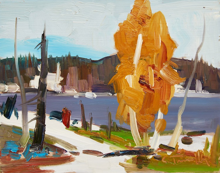 Artwork by Louis Tremblay,  Tree by the Shore