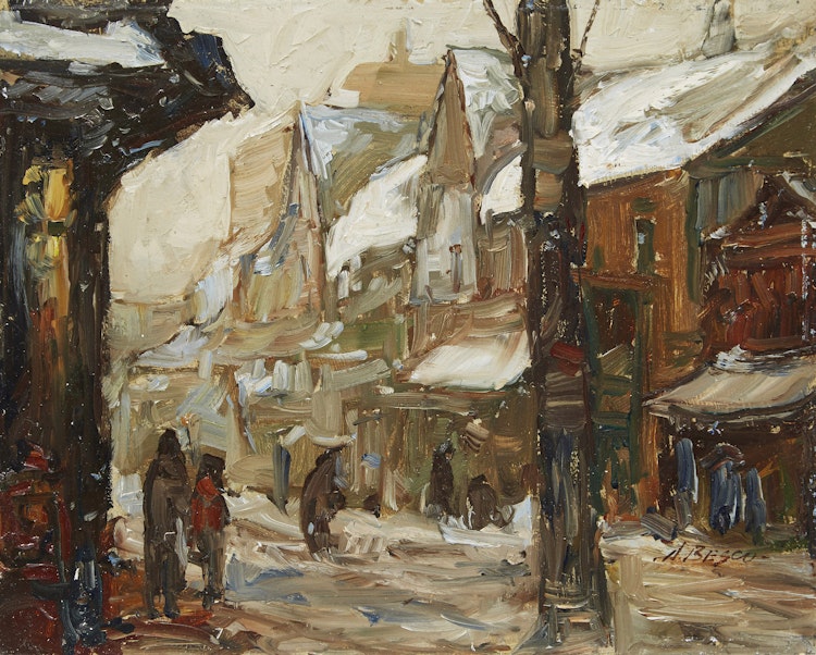 Artwork by Donald Besco, Breadalbane St., Kensington Market (Winter)