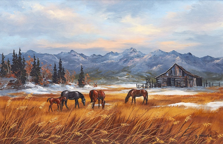 Artwork by Georgia Jarvis,  A Foothills Scene