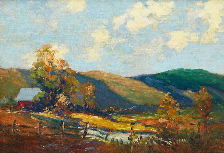 Artwork by Wilfred Molson Barnes,  Sunlight and Shadow 