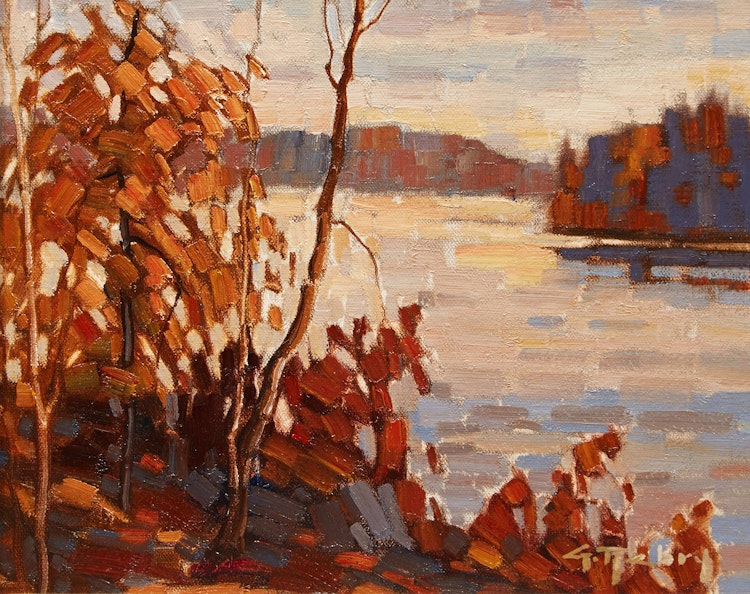 Artwork by Gaston Rebry,  Lac des Iles, l’automne 