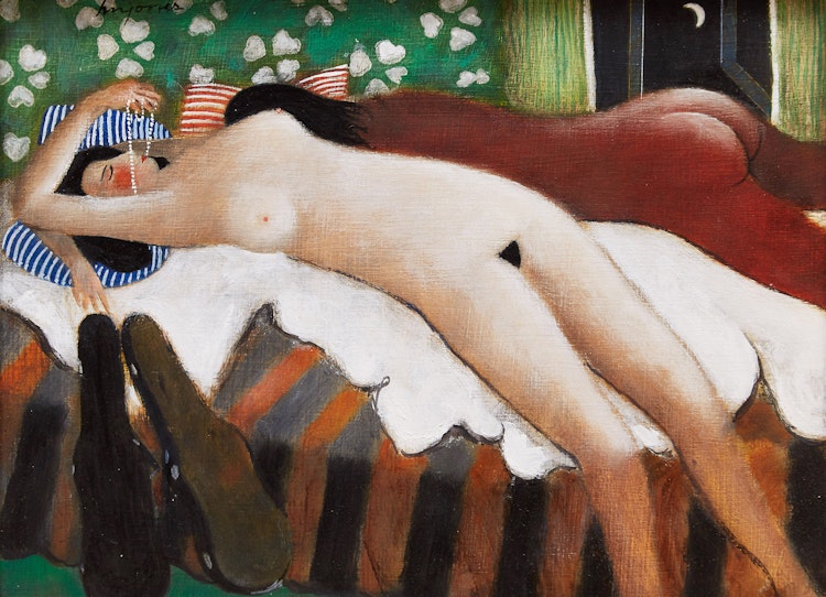 Artwork by Henry Wanton Jones, Reclining Nude