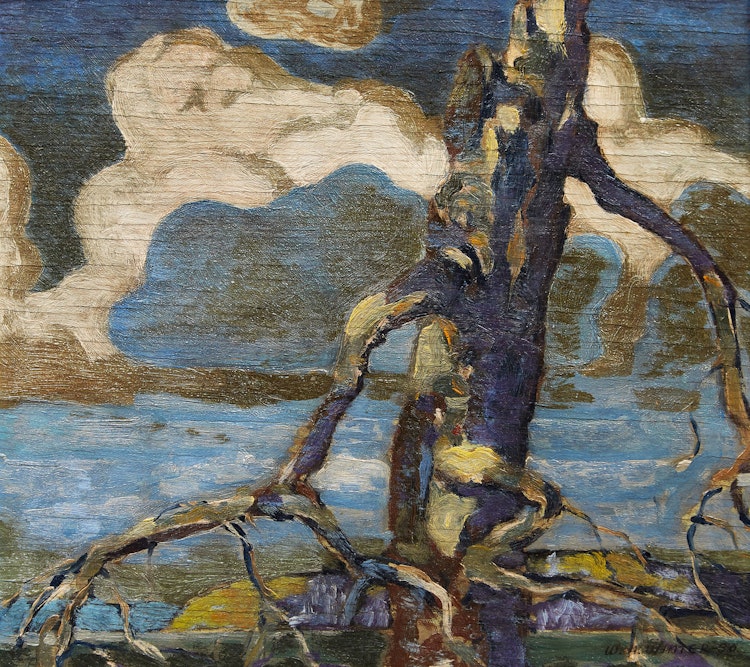 Artwork by William Arthur Winter, Landscape with Tree