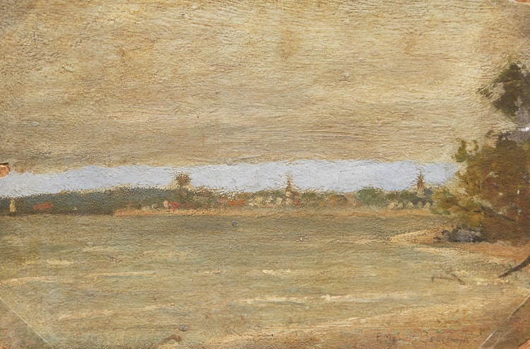 Artwork by Frederic Marlett Bell-Smith,  The Lake Shore at Gimle - Manitoba