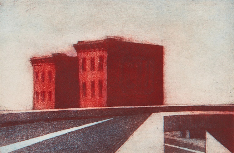 Artwork by Hugh Mackenzie, Exit Ramp (2nd State)