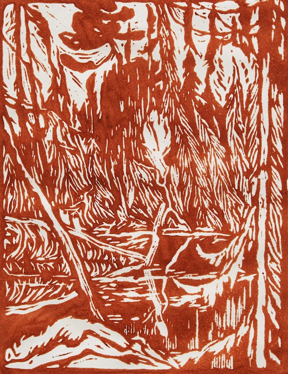 Artwork by James Edward Hervey MacDonald, Beaver Pond, Algoma