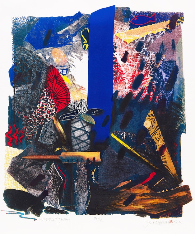 Artwork by Carl Heywood, Memories of Japan